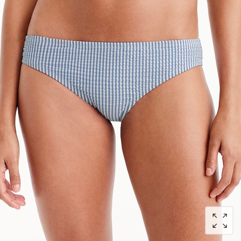 J Crew Seersucker Bikini Bottom